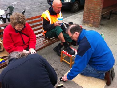 Maundy Thursday Shoe Shine